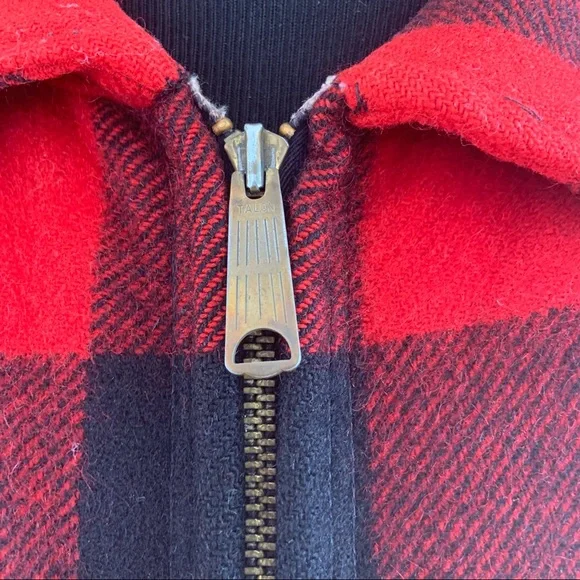 Vintage 1960’s Woolrich Buffalo Plaid Wool Jacket - Picture 4 of 13